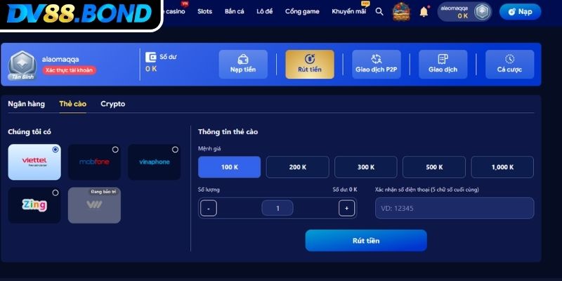 Rút Tiền DV88 Theo Hướng Dẫn Chi Tiết Và Lưu Ý Quan Trọng 2 Các quy định quan trọng cần nhớ khi rút tiền DV88